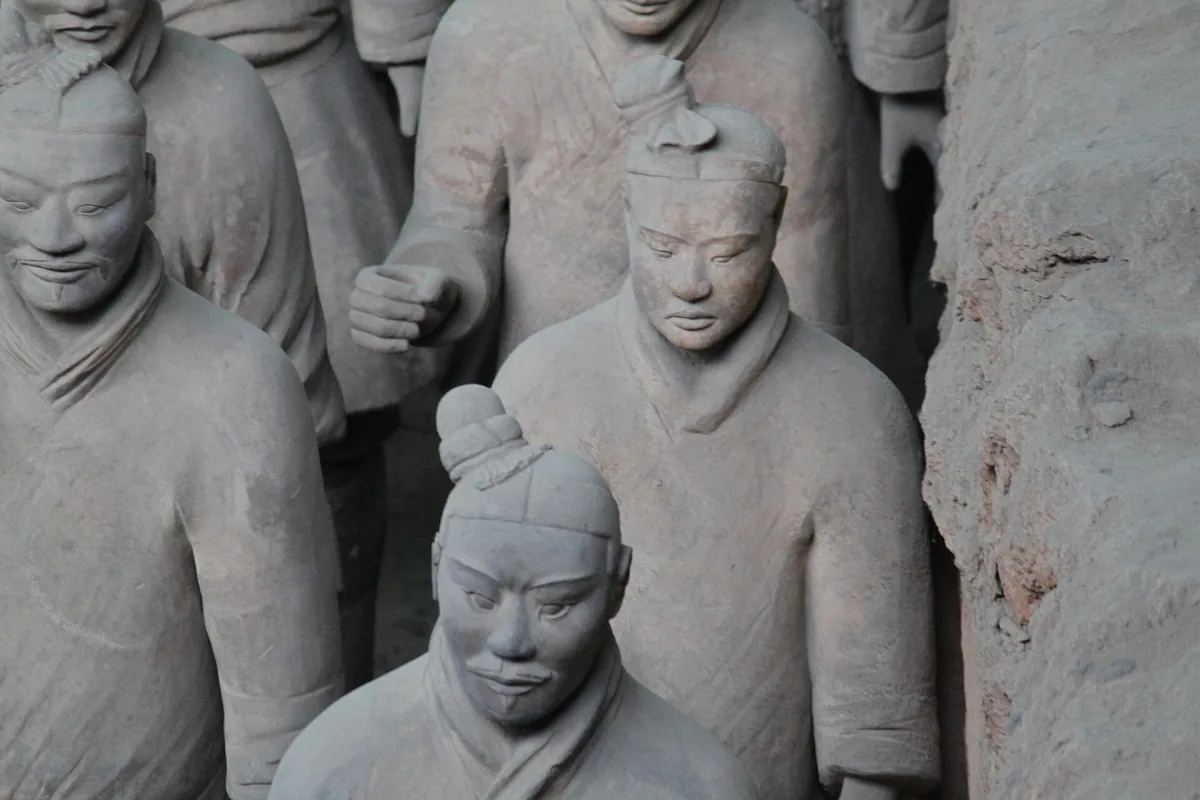 The expressive faces of terracotta soldiers, part of Qin Shi Huang's burial complex